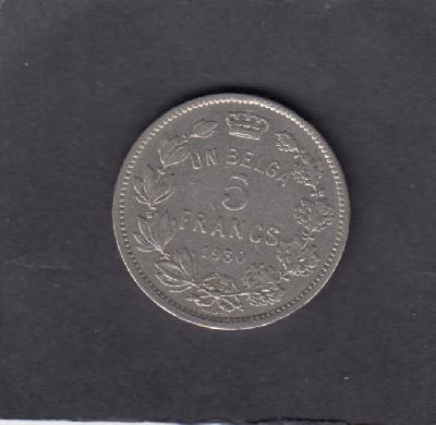 Beschrijving: 5 Francs fr ALBERT